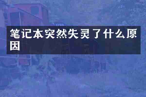 笔记本突然失灵了什么原因
