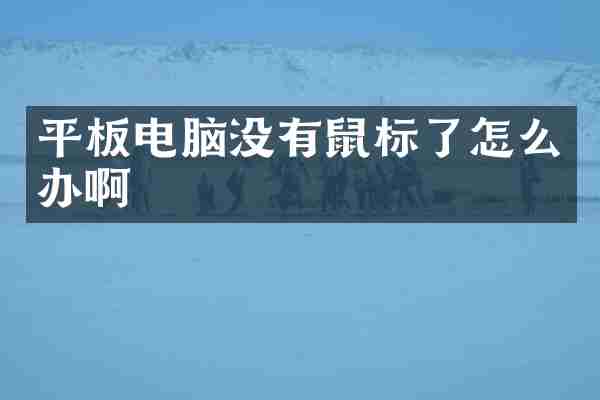 平板电脑没有鼠标了怎么办啊
