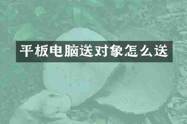 平板电脑送对象怎么送