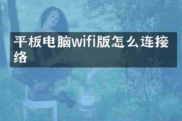 平板电脑wifi版怎么连接网络