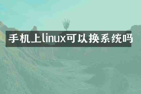 手机上linux可以换系统吗