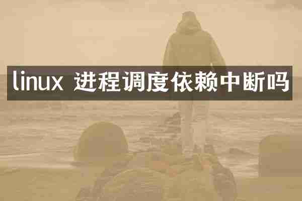 linux 进程调度依赖中断吗