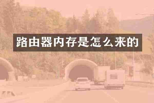 路由器内存是怎么来的