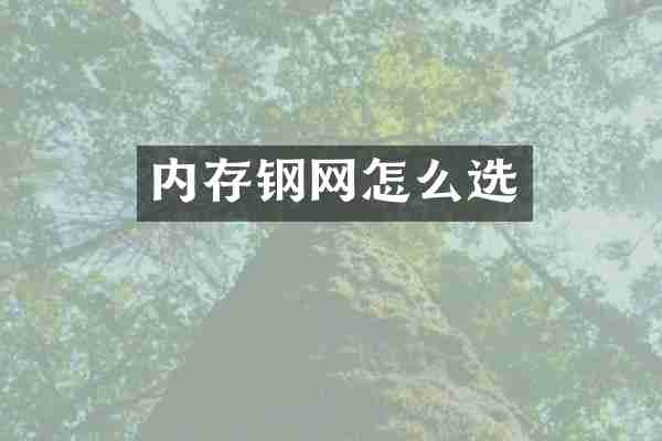 内存钢网怎么选
