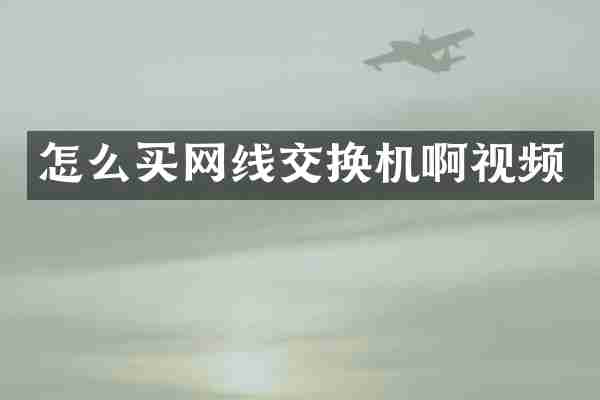 怎么买网线交换机啊视频