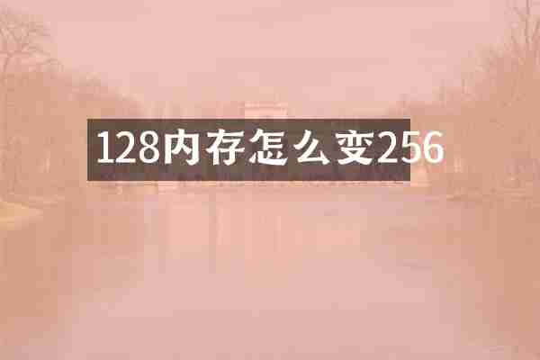 128内存怎么变256