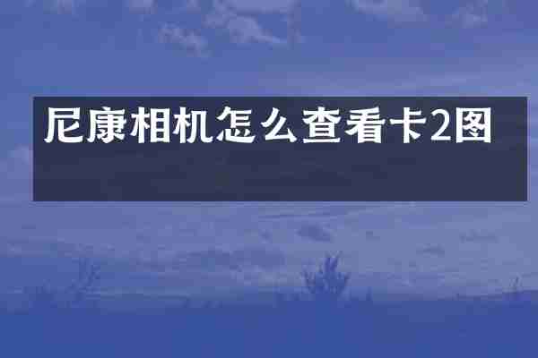 尼康相机怎么查看卡2图片
