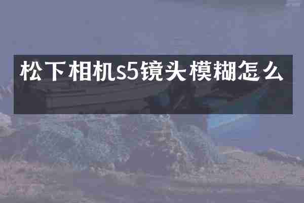 松下相机s5镜头模糊怎么办