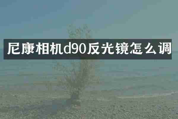 尼康相机d90反光镜怎么调