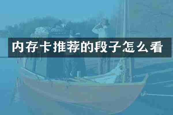 内存卡推荐的段子怎么看