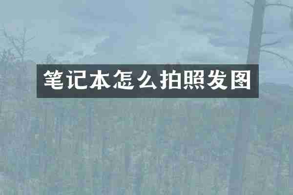 笔记本怎么拍照发图