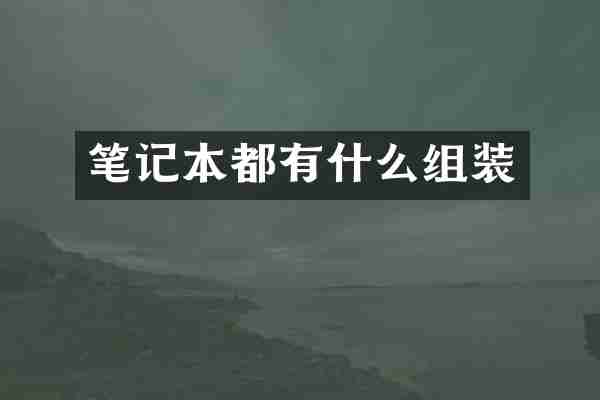 笔记本都有什么组装