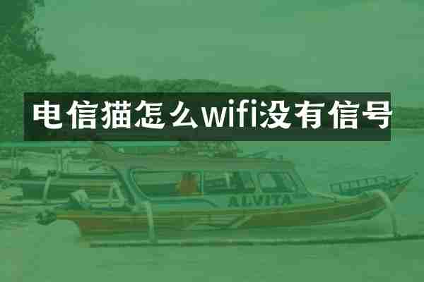 电信猫怎么wifi没有信号