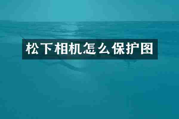 松下相机怎么保护图