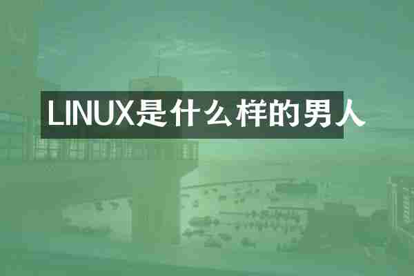 LINUX是什么样的男人