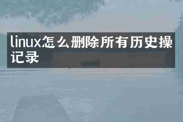 linux怎么删除所有历史操作记录