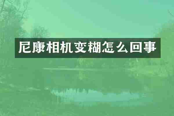 尼康相机变糊怎么回事