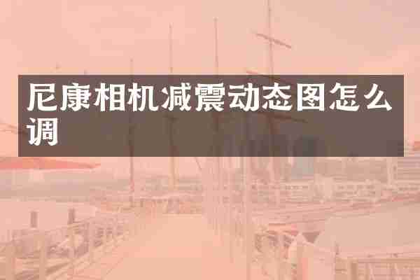 尼康相机减震动态图怎么调
