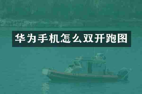 华为手机怎么双开跑图