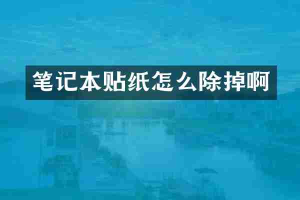 笔记本贴纸怎么除掉啊